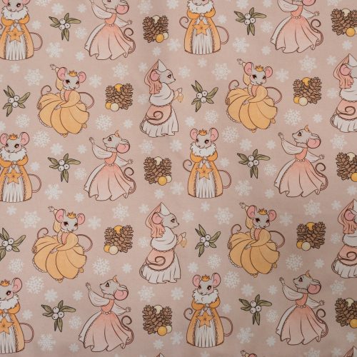 Egér királykisasszony baba ajándékcsomag - Bézs