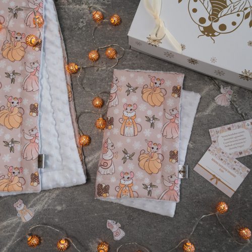 Egér királykisasszony baba ajándékcsomag - Bézs