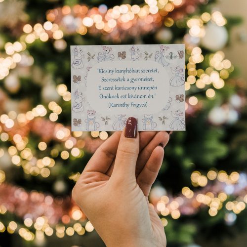 Egér királykisasszony baba ajándékcsomag - Kék