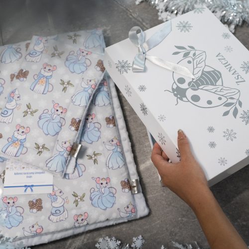 Egér királykisasszony baba ajándékcsomag - Kék