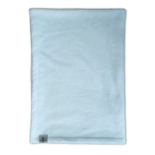 Kék Micropopcorn babatakaró (Névvel+mintával hímezve)