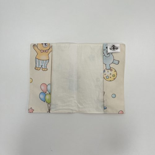 Egészségügyi kiskönyv borító - Retro Cirkusz (sárga)